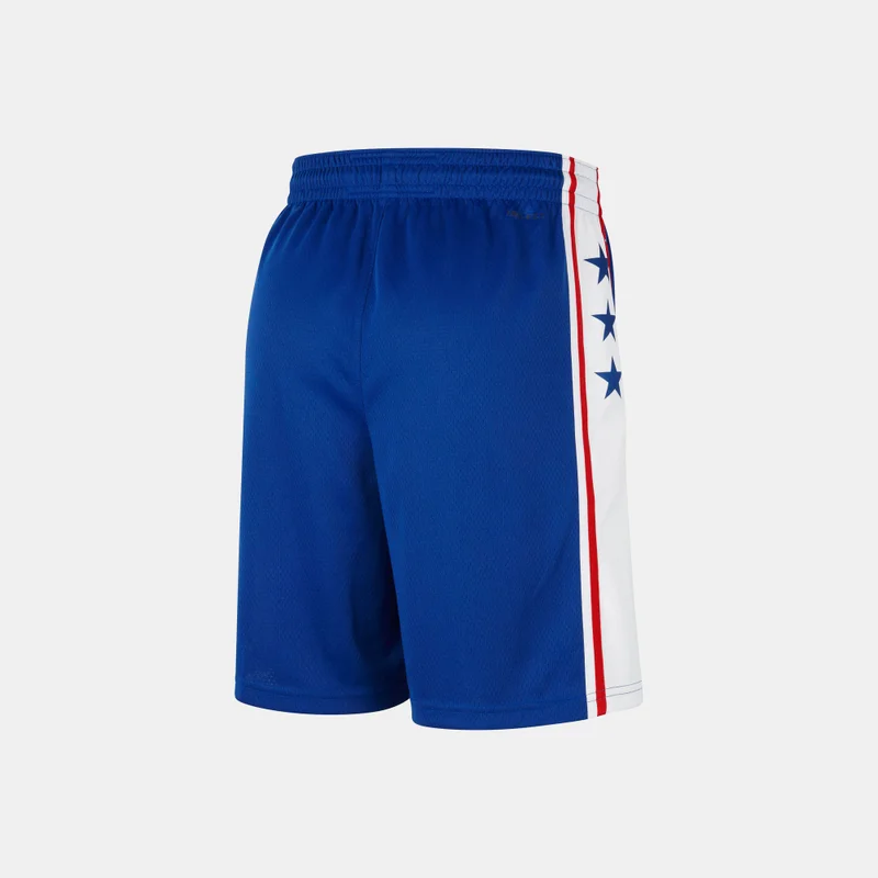 Nike Blue Men's NBA Philadelphia 76ers Icon Edition Replica Swingman Basketball Shorts for Men | Best Price UAE